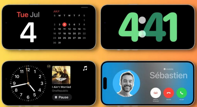 永寿苹果手机维修分享iOS17横屏充电待机显示有什么好处 
