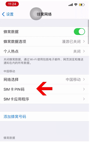 永寿苹果14维修网分享如何给iPhone14的SIM卡设置密码 