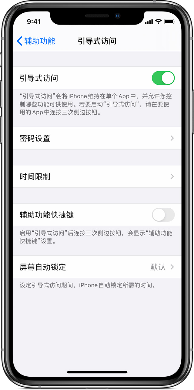 永寿苹果手机维修分享如何在 iPhone 上退出引导式访问 