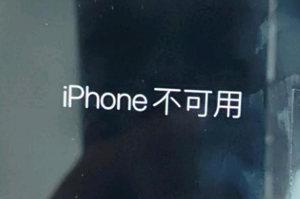 永寿苹果服务网点分享锁屏界面显示“iPhone 不可用”如何解决 